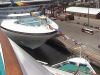 Serenity & Golden Princess nose to nose Montevideo Harbour